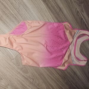 Pink and Orange Sleeveless Leotard